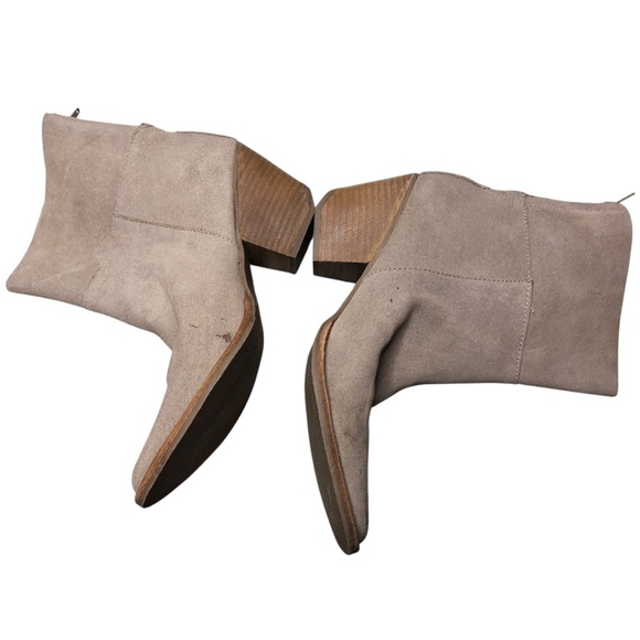 Free People X Matisse Shamus Slouch Suede Boots Wo's 9 Beige Tan Western Boho - Picture 4 of 8